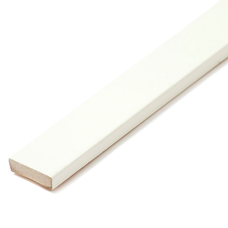 Cent Jalkalista 12x42x3300 Mm Valkoinen Cent 12 Mm, Puu, 33 M/pakkaus