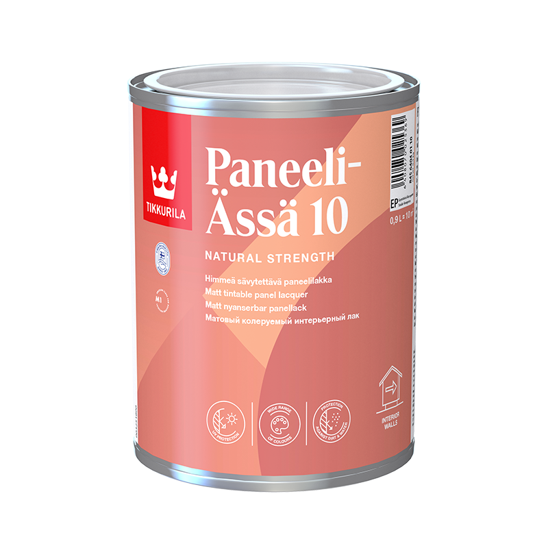 Tikkurila Paneeli-ässä 10 Paneelilakka Ep Väritön Sävytettävissä Himmeä, Vesiohenteinen