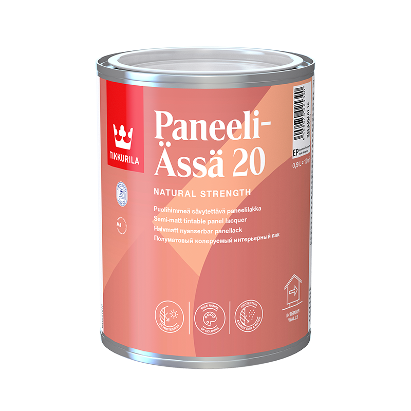 Tikkurila Paneeli-ässä 20 Paneelilakka Ep Väritön Sävytettävissä Puolihimmeä, Vesiohenteinen