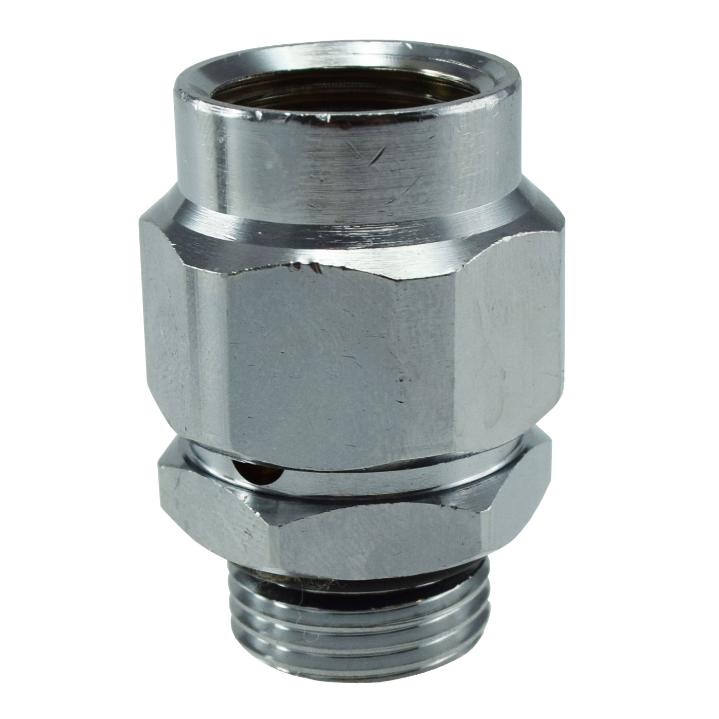 Imusuoja Watergear Kromattu, 1/2" Sisäkierre, 1/2" Ulkokierre