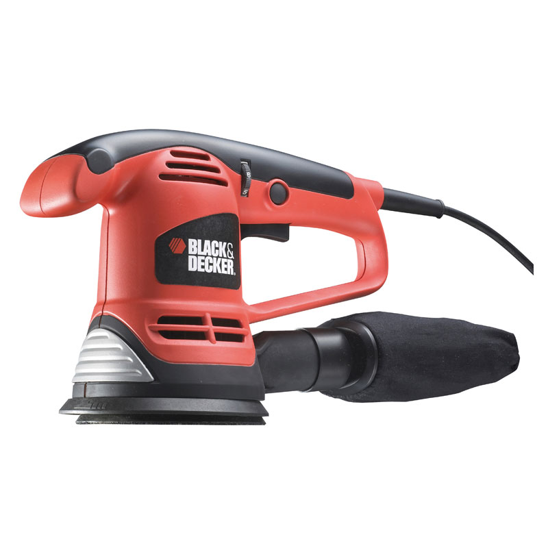 Black & Decker Epäkeskohiomakone Black & Decker, Ka191ek-qs, 480 w, Sopii 125 Mm:n Hiomalaikkoihin, Nopeudensäätö Välillä 8 000-22 000 Värähdystä/min.