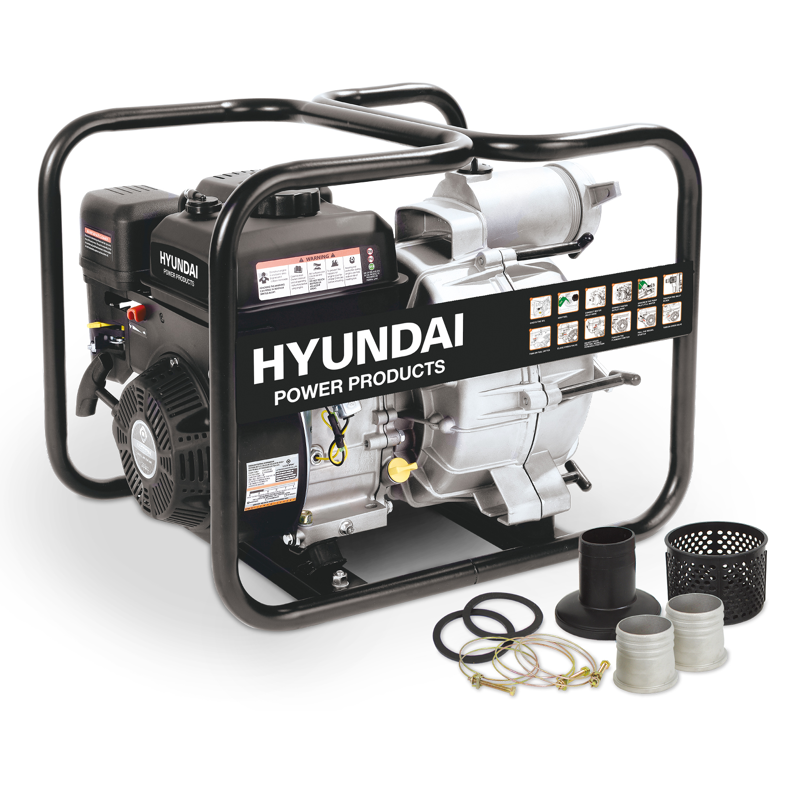 Hyundai Power Products Vesipumppu Puhtaalle Vedelle/likavedelle/kemikaaleille 80 Mm 208 Cc Hyundai Power Products