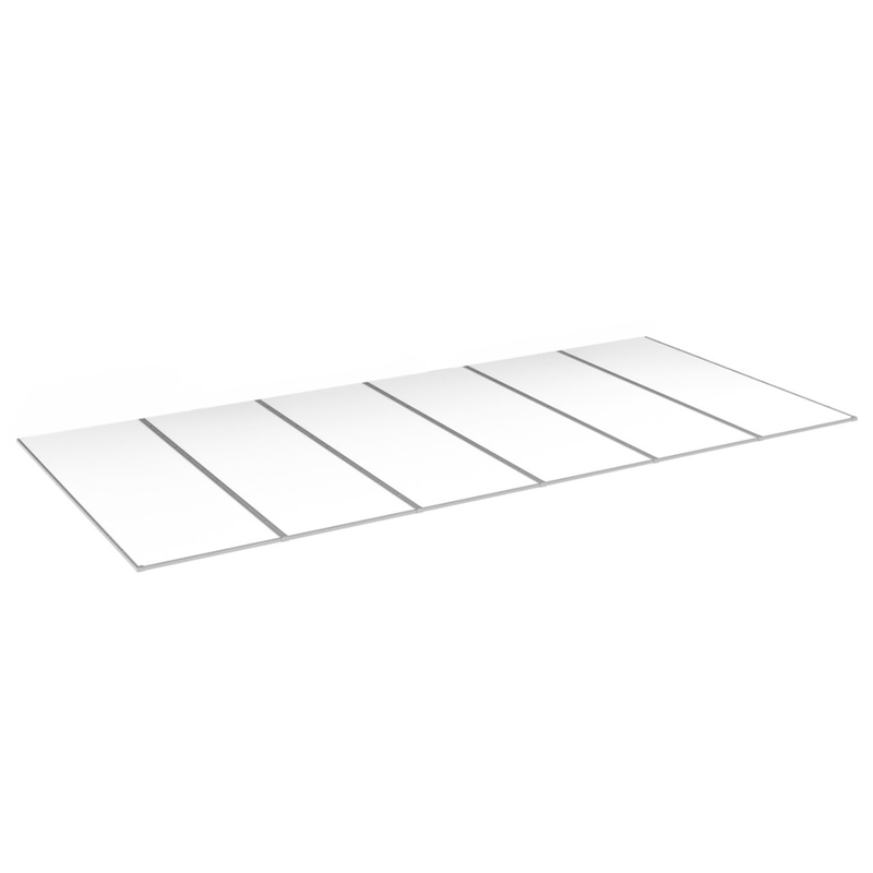 Aluwhite Kanavamuovikatto Tattokroko 10 Mm 6472 Mm, 4500 Mm, Opaali