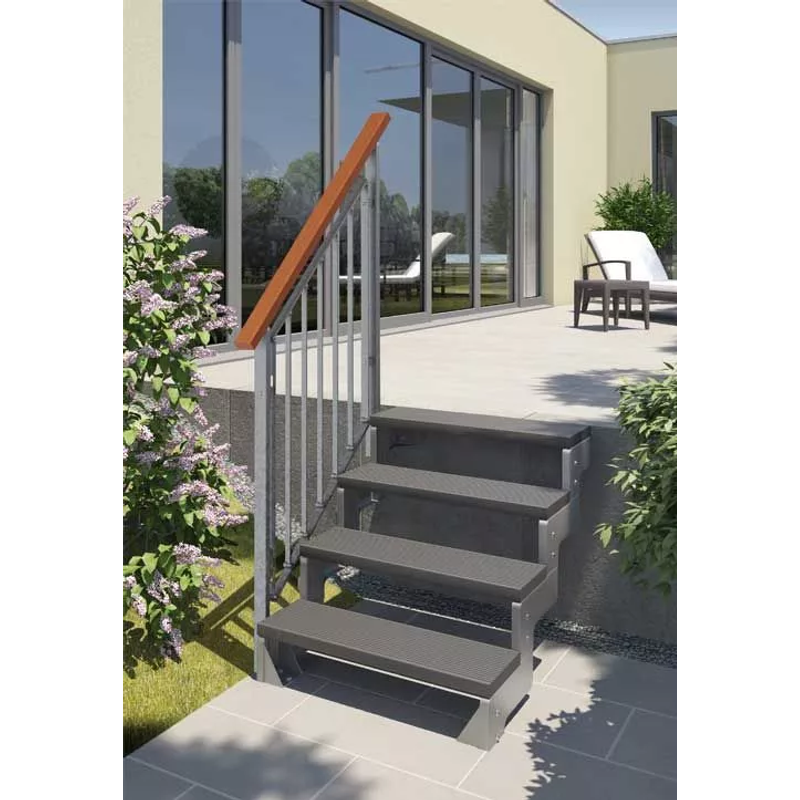 Dolle Ulkoportaat Gardentop Trimax Kaiteet Yksi Sivu Dolle 9 Silta, Antrasiitti