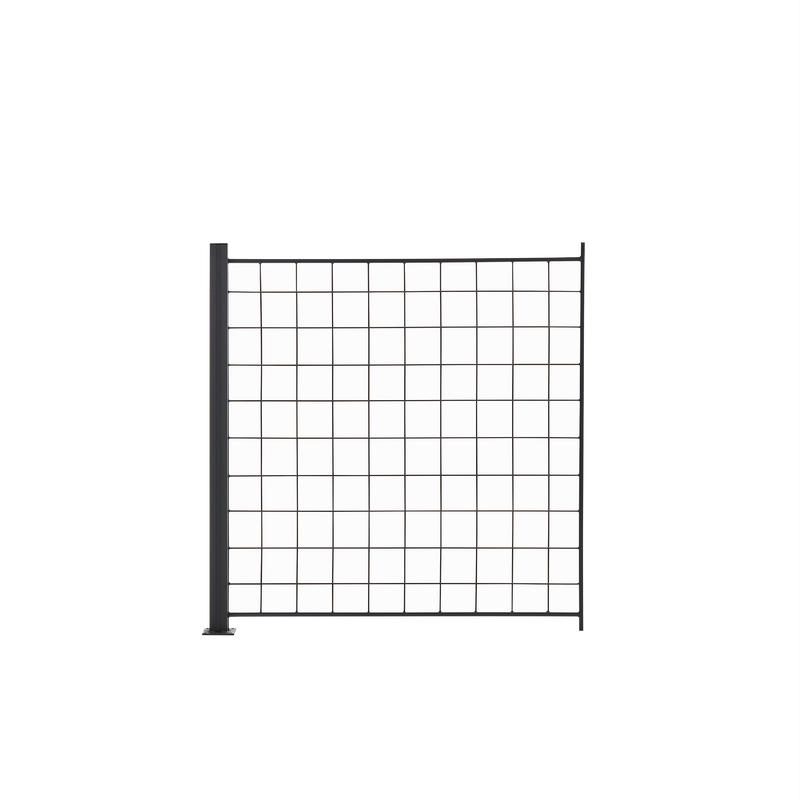 Hortus Lisäpaneeli Säleikköä Antrasiitinharmaa 100x100x108 Cm Sis. Alumiinipylvään. Hortus 400 Cm, 5.74 Kg