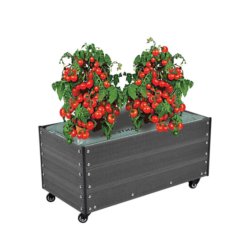 Hortus Kasvilava Wpc 36 X 50 X 90 Cm Pyörien Kanssa Hortus 199 Cm, 13.8 Kg