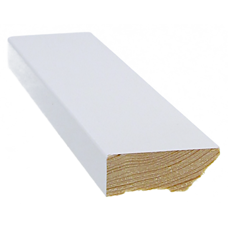 Cent Jalkalista 15x42x3300 Mm Valkoinen Cent 15 Mm, Puu, 33 M/pakkaus