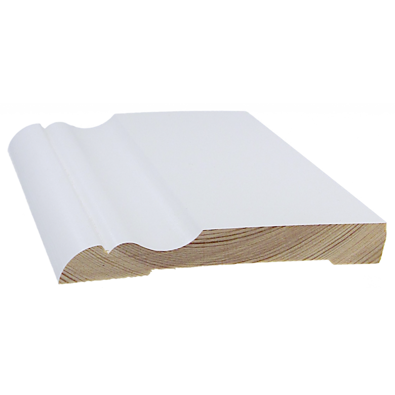 Cent Jalkalista Koriste 15x120x3300 Mm Valkoinen Cent 15 Mm, Puu, 16,5 M/pakkaus