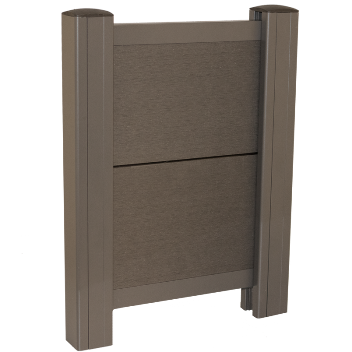 Staketset Komposit Spontad Profil Borstat Premium Firenze 126,1 cm HORTUS