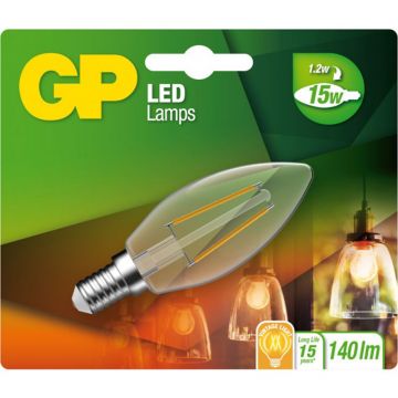 GP LED FIL CANDLE E14 1.2-15W