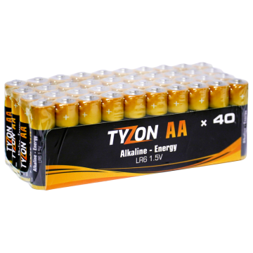Batteri AA 40-pack TyZon