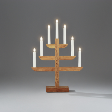 sähköinen kynttilänjalka 7 Valopuu 46 cm Gnosjö Konstsmide