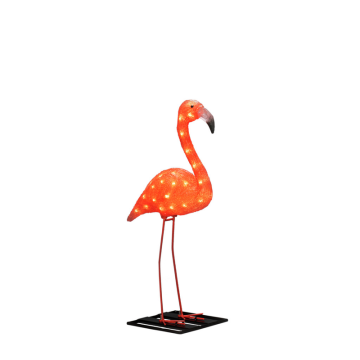 Ulkouima valo koristelu Flamingo akryyli 70cm LED Gnosjö Konstsmide