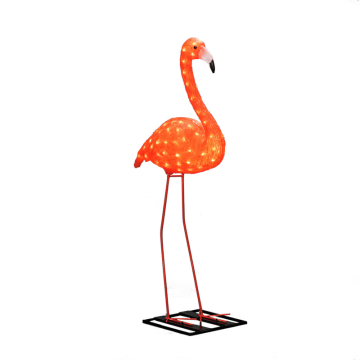 Ulkouima valo koristelu Flamingo akryyli 110cm LED Gnosjö Konstsmide