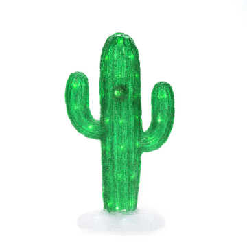 Ulkouima valo koristelu Kaktus akryyli 45cm LED Gnosjö Konstsmide