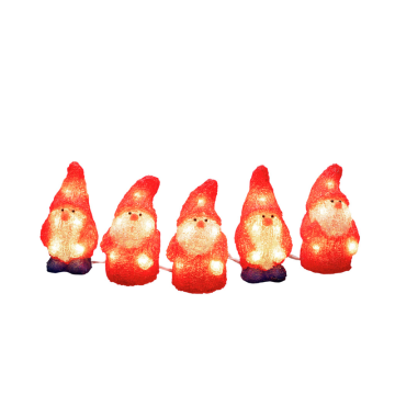 Ulkouima valo koristelu Joulupukki akryyli 5kpl 40 LED 13,5 cm Gnosjö Konstsmide