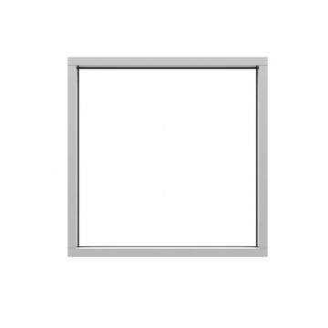 Fast Aluminiumbeklätt Träfönster 3-glas Modell A Pihla