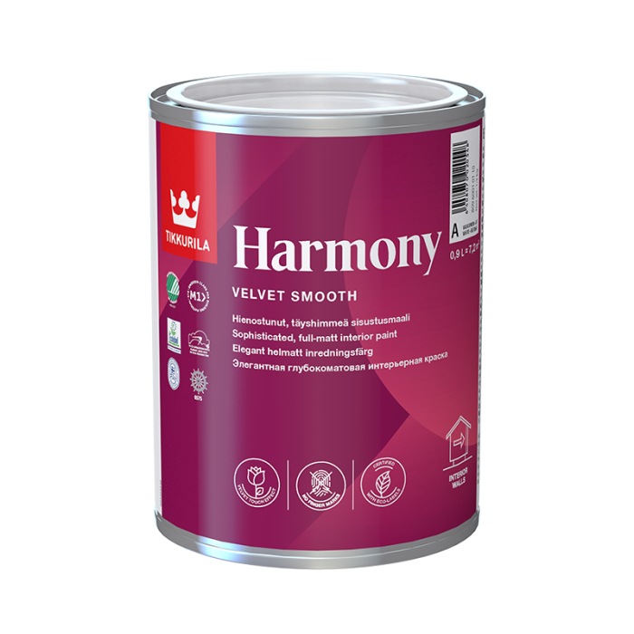 HARMONY SISUSTUSMAALI A VALKOINEN SÄVYTETTÄVISSÄ