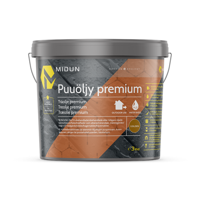 Midun Träolja Premium Gyllengul
