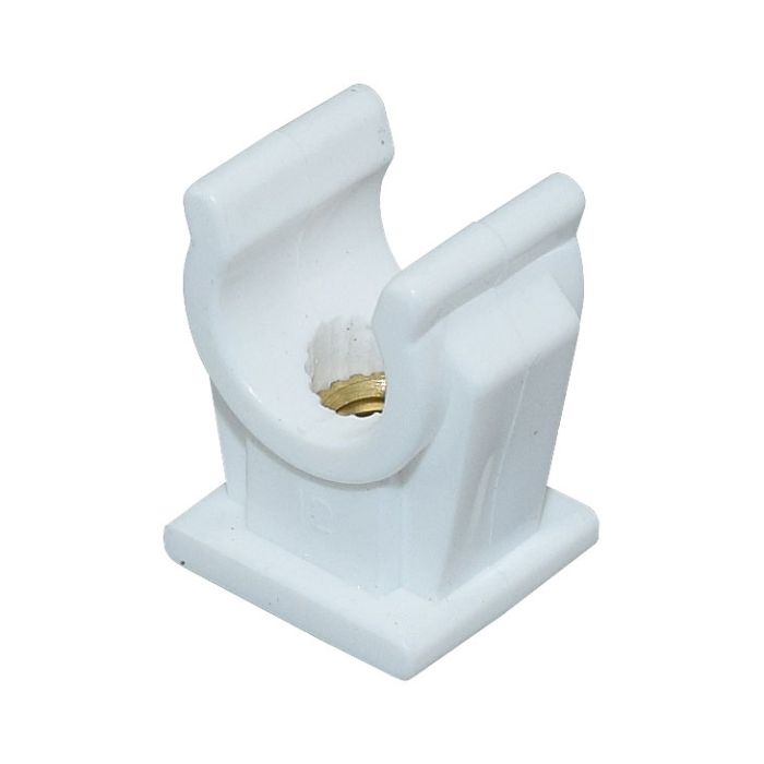Rörhållare 12 mm 1-Del Vit Watergear