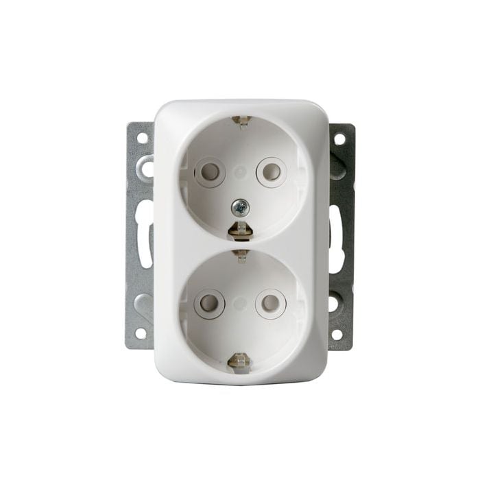 Uttag Schuko Jussi 1-D Infälld