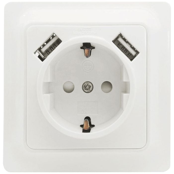 PISTORASIA GAMMA 1-OSAINEN+2XUSB MALMBERGS