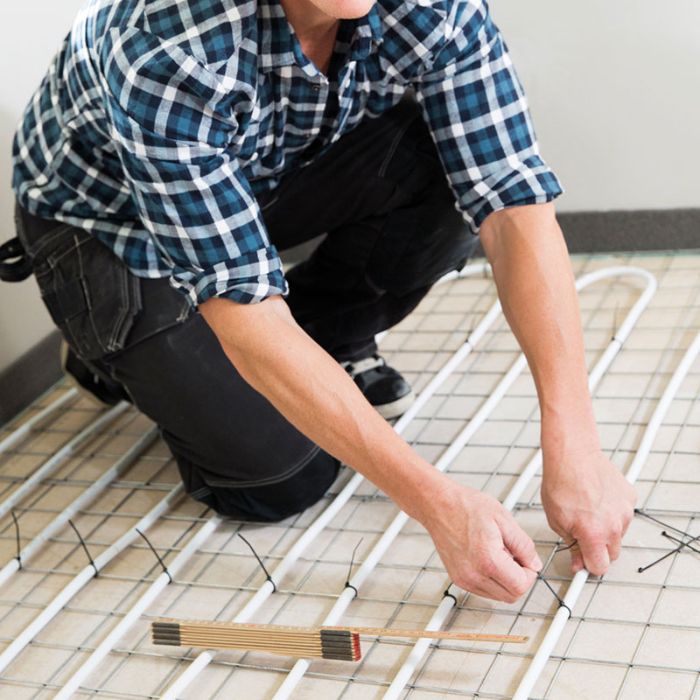 Lattialämmityspaketti tasoittamiseen, matala rakennuskorkeus Flooré