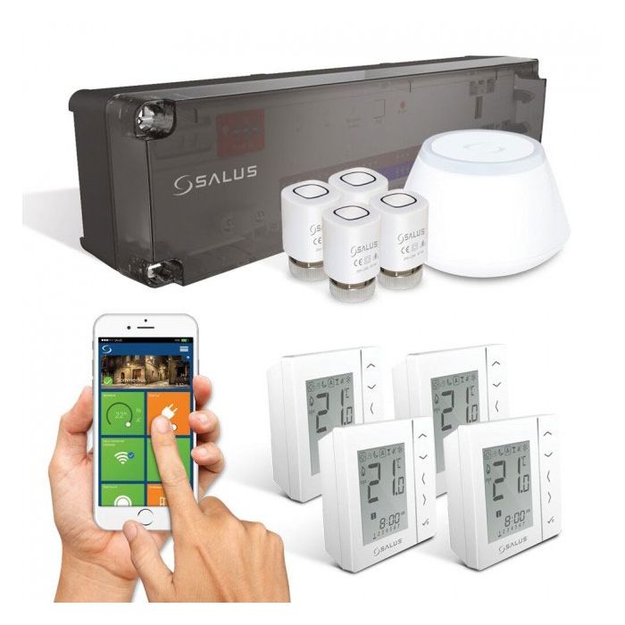 Smart-ohjaus 4 termostaattia Flooré