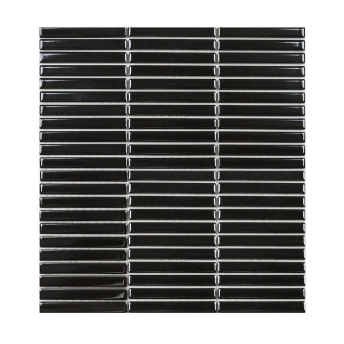 Mosaiikkilaatta Mini Kit Kat Black 1,2x9,2