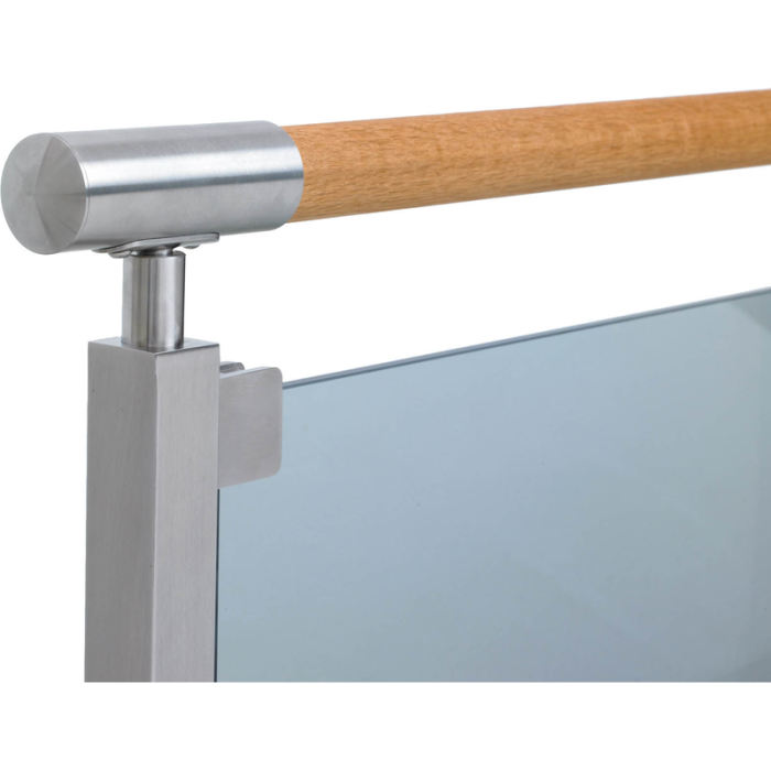 Päätypylväs lasi kaide Bertil Jabo