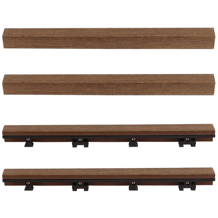 Terassireunalista komposiittiterassilautaan, suora, 4-pack Jabo