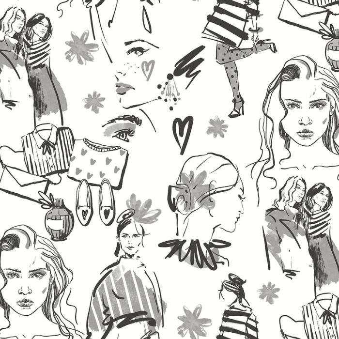 Tapet No Limits Non Woven Barn Stormönstrad Fashion Fiona