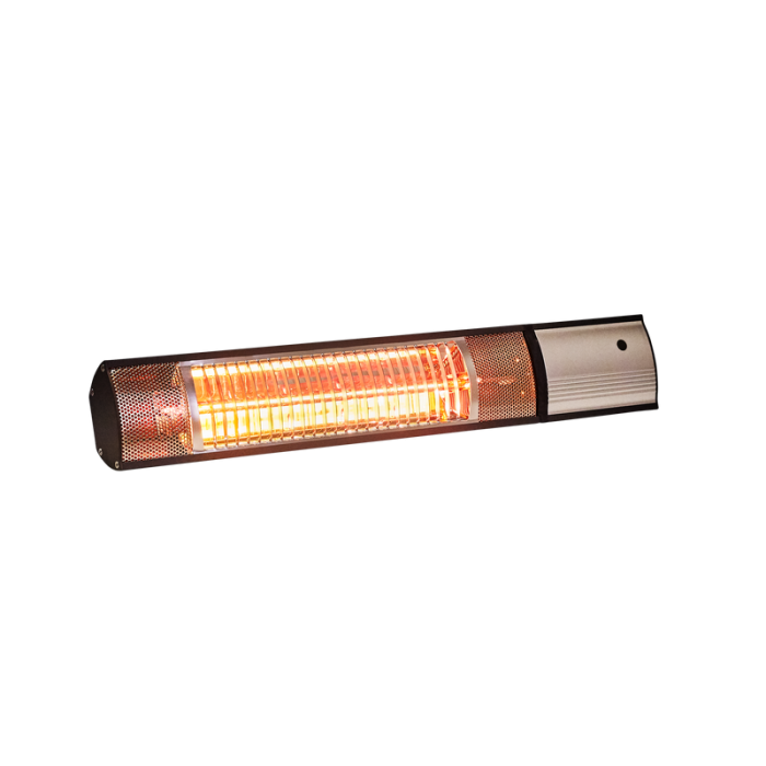 Terassilämmitin Seinämalli Infrapuna 500/1000/1500W IP55 Antrasiittinen HORTUS