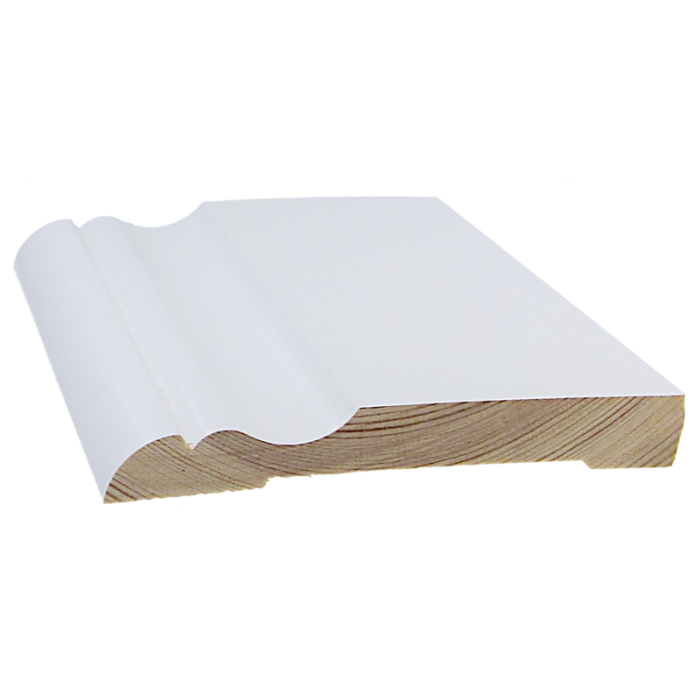 Lista över sidfoten Dekoration 15x120x3300 mm Vit CENT