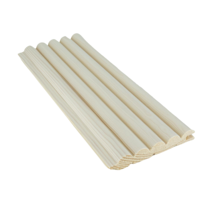 Sormipaneeli 15x95 mm Mänty Valkolakattu Päätypontattu CENT