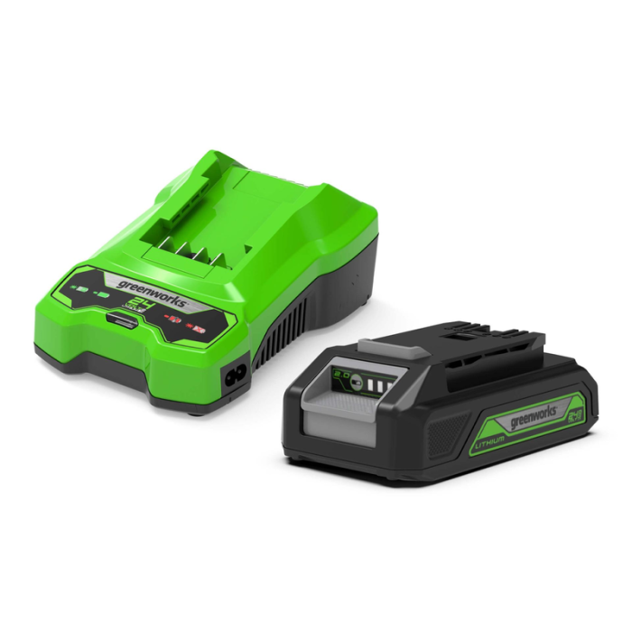 Startkit 24V 2Ah Batteri & Laddare Greenworks