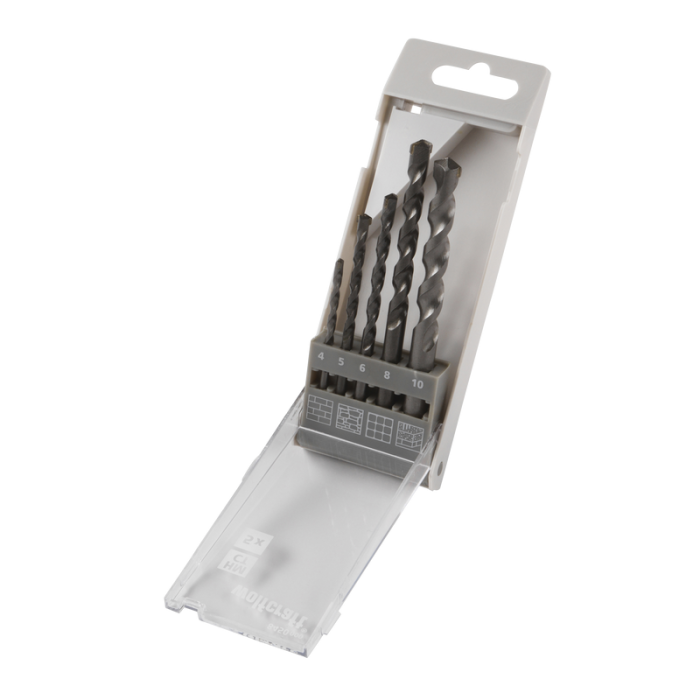 Stenborr 4 - 10 mm Hårdmetallbestyckad 5 st Wolfcraft