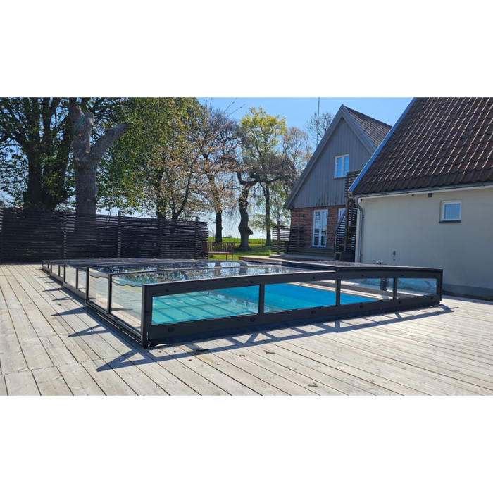 Altaan katto KIT ICON sivuovi Antrasiitti Pooltime