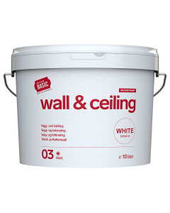 Seinä- ja kattomaali VALKOINEN 10L Basic